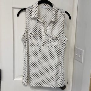 New York and Company Sleeveless Polyester Top